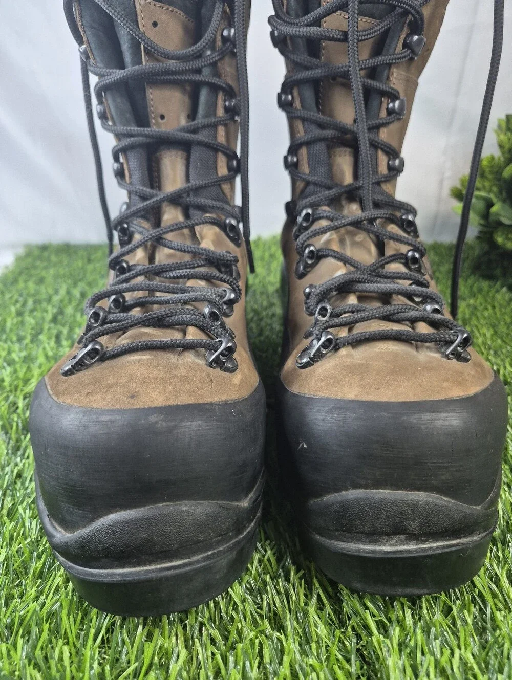 Kenetrek Lineman Extreme NI Men’s 8 M Brown Leather Steel Toe Work Boots 410-LNI